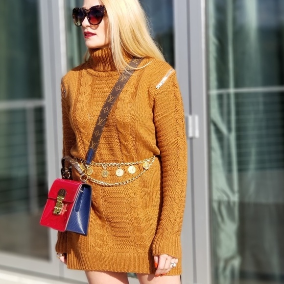 PUMPKIN SPICE & EVERYTHING nice Cable Knit Sweater - Picture 2 of 5